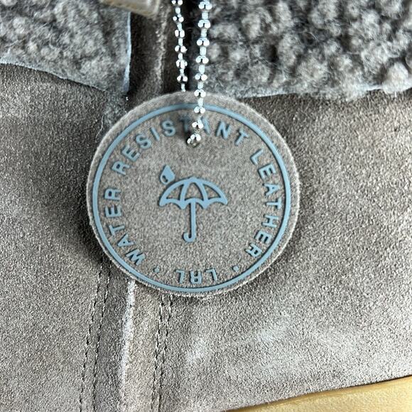 Lauren Ralph Lauren Steph Shearling-Trim Suede Bootie - Taupe - 7.5 - NWOB - Picture 6 of 10